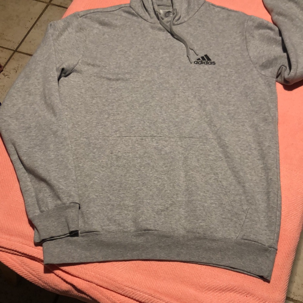 ⬇️⭐️ adidas Men’s Athletic Drawstring Hooded Sweatshirt - Picture 7 of 9